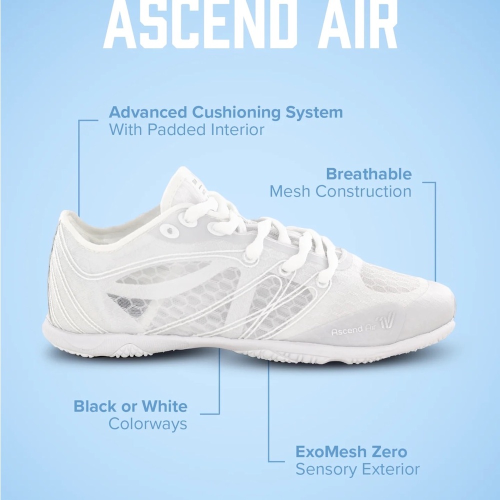New Varsity Ascend Air Cheerleading Shoes Sz 10 - Picture 3 of 14
